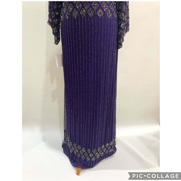 Pisarro nights blouson mother of bride gown purple - Picture 7 of 10